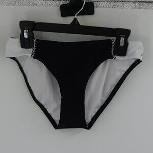 Sea Level Swim Australia Women's Black White Bikini Bottoms Size US 4 NWOT